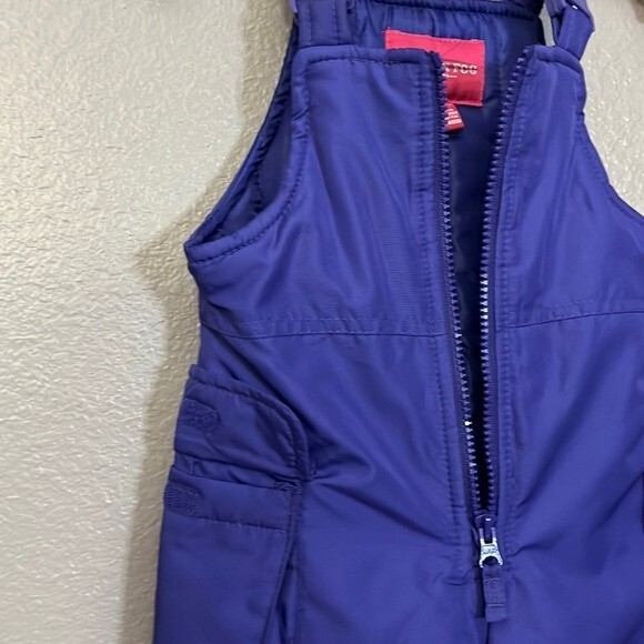 LONDON FOG Baby Classic Snow Bib Ski Snowsuit Purple 12 months NWT - Picture 3 of 11